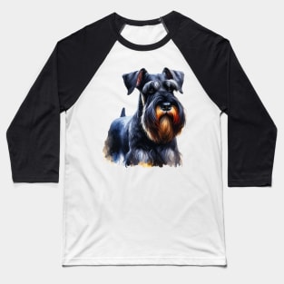 Watercolor Giant Schnauzer - Beautiful Dog Baseball T-Shirt